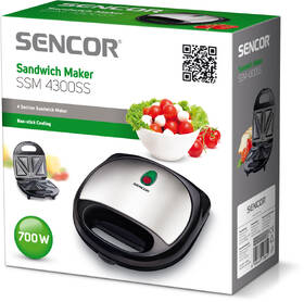 Sendvičovač Sencor SSM 4300SS 

 obrázek produktu 3 z 3