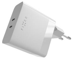 Nabíječka do sítě FIXED 2x USB-C, podpora PD, 65W bílá

 obrázek produktu 1 z 8