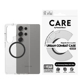 Kryt na mobil PanzerGlass CARE Urban Combat Qi na Samsung Galaxy S25 Ultra černý/průhledný

 obrázek produktu 3 z 10