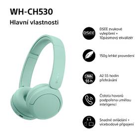 Sluchátka Sony WH-CH530 zelená

 obrázek produktu 11 z 15