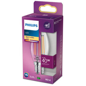 Žárovka LED Philips svíčka, 4,3W, E14, teplá bílá 

 obrázek produktu 2 z 2