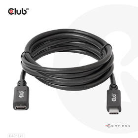 Kabel Club3D USB-C 60W, prodlužovací, 2m černý

 obrázek produktu 2 z 4