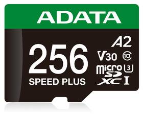 Paměťová karta ADATA Speed Plus MicroSDXC 256GB, U3 (180R/160W) + SD adaptér černá

 obrázek produktu 1 z 2