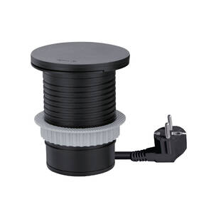 Zásuvka Solight 1z + USB A+C 3.4A + Wireless 10W otočné víčko, vestavná, kabel 2m černý

 obrázek produktu 1 z 7