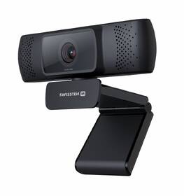 Webkamera Swissten Webcam FHD 1080P černá barva
