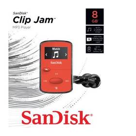 MP3 přehrávač SANDISK Clip Jam 8GB červený

 obrázek produktu 3 z 3