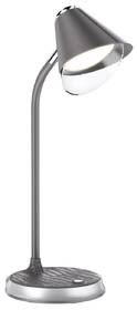 Stolní LED lampička IMMAX FINCH, Qi nabíjení, 9W stříbrná/šedá

 obrázek produktu 5 z 17