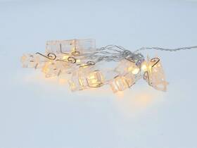 LED řetěz Tesla Lightning Kolíčky, 10LED, 3x AA baterie, časovač, 1m 

 obrázek produktu 2 z 2