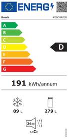 Chladnička s mrazničkou Bosch KGN39AIDR nerez
