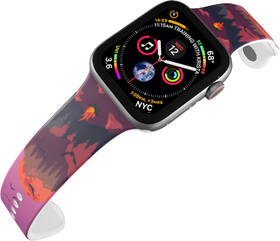 Řemínek Mi-Band na Apple Watch 42/44/45/49 mm - motiv Úplněk horách, bílý 

 obrázek produktu 3 z 3