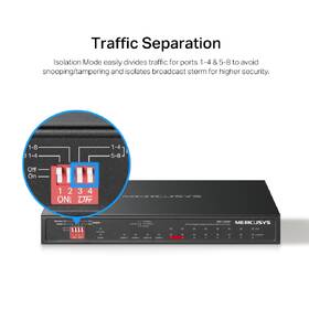 Switch Mercusys MS112GMP (MS112GMP) černý

 obrázek produktu 6 z 10
