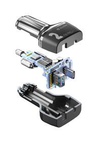 Adaptér do auta CellularLine Car Multipower 2 PRO+, Smartphone Detect, USB, USB-C PD, QC 3.0, 36W černý

 obrázek produktu 1 z 2