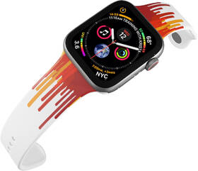 Řemínek Mi-Band na Apple Watch 38/40/41 mm - motiv Barvy podzimu, bílý 

 obrázek produktu 3 z 3