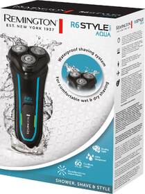 Holicí strojek Remington R6000 R6 Style Series Aqua Rotary Shaver černá barva
