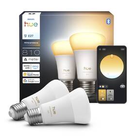Chytrá žárovka Philips Bluetooth, E27, 810 lm, White Ambiance (2 ks) 

 obrázek produktu 2 z 11