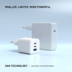 Nabíječka do sítě FIXED Mini GaN, PD, 65W, 2xUSB-C/USB-A bílá

 obrázek produktu 5 z 9