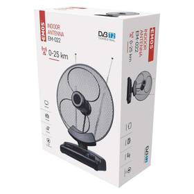 Anténa pokojová EMOS EM-022, 0–25 km DVB-T2 
