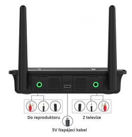 Adaptér Evolveo AudioConverter XS, DAC s Bluetooth vysílačem a přijímačem 2v1 

 obrázek produktu 7 z 7