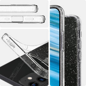 Kryt na mobil Spigen Liquid Crystal Glitter na Apple iPhone 12 mini průhledný

 obrázek produktu 7 z 12