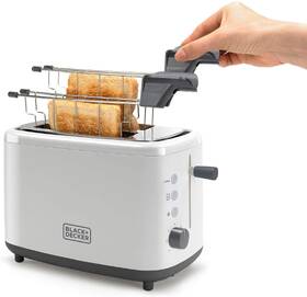 Opékač topinek Black+Decker BXTOA820E bílá barva
