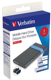 Externí pevný disk 2,5" Verbatim 1TB - repasovaný černá barva
