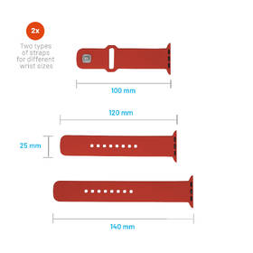 Řemínek FIXED Silicone Sporty Strap na Apple Watch Ultra 49mm červený

 obrázek produktu 4 z 5