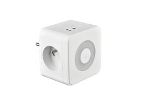 Rozbočovací zásuvka Viking Y23LW, 2x zásuvka, 1x USB-A, 2x USB-C, světlo, vypínač bílá

 obrázek produktu 1 z 2