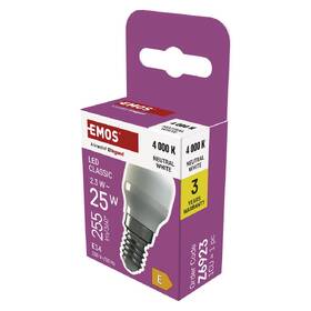 Žárovka do lednice EMOS ST26, 2,3W, 255 lm, E14, neutrální bílá 

 obrázek produktu 3 z 5