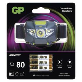 Čelovka GP 1× LED, 3× AAA 

 obrázek produktu 1 z 1