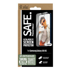 Tvrzené sklo PanzerGlass Ultra-Wide Fit na Samsung Galaxy A36 5G s instalačním rámečkem 

 obrázek produktu 3 z 4