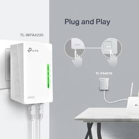 Síťový rozvod LAN po 230V TP-Link TL-WPA4220 KIT bílá barva
