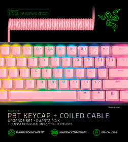 Klávesy Razer PBT Keycap + Coiled Cable Upgrade Set - US/UK růžové

 obrázek produktu 6 z 8