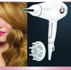 Fén Rowenta CV6135F0 Volumizer bílá barva
