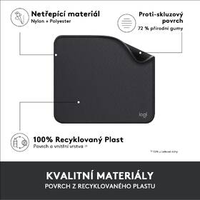 Podložka pod myš Logitech Mouse Pad Studio Series, 20 × 23 cm černá

 obrázek produktu 6 z 10