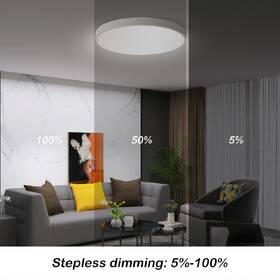 Stropní svítidlo IMMAX NEO LITE SEMPLICI SMART, 50cm, 48W, 3468 lm, s podporou BEACON, Wi-Fi, TUYA bílé

 obrázek produktu 6 z 8