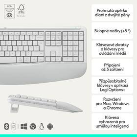 Klávesnice s myší Logitech Signature Comfort Plus MK880, US layout bílá

 obrázek produktu 8 z 23