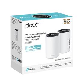 Router TP-Link Deco PX10 Wi-Fi 6 AX1500 + Powerline AV1000 (2-pack) bílý

 obrázek produktu 5 z 5