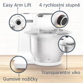 Kuchyňský robot Bosch MUMS2EW00 bílá barva
