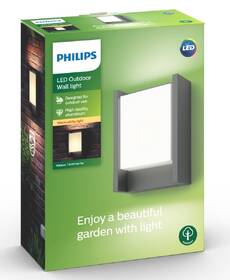 Nástěnné svítidlo Philips Arbour LED,  teplá bílá - antracitové 

 obrázek produktu 2 z 2