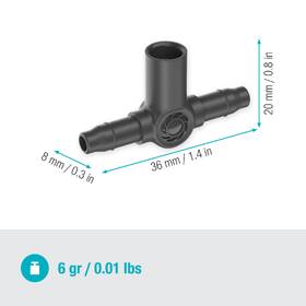 T-spojka Gardena MicroDrip System 4,6 mm (5 ks) 

 obrázek produktu 2 z 5