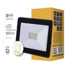 LED reflektor EMOS HOBBY SLIM, 10W, neutrální bílá, 800lm černý

 obrázek produktu 5 z 5
