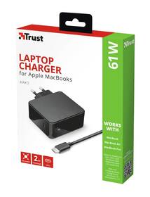 Napájecí adaptér Trust Maxo 61W pro notebooky Apple Macbook, USB-C PD 

 obrázek produktu 10 z 10