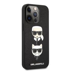 Kryt na mobil Karl Lagerfeld Saffiano Karl and Choupette Heads na Apple iPhone 13 Pro černé

 obrázek produktu 2 z 4