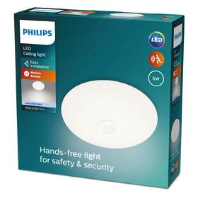 Stropní svítidlo Philips Mauve CL252, senzor pohybu, 6W, neutrální bílá bílé

 obrázek produktu 1 z 1