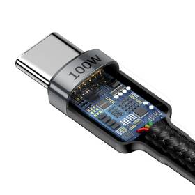 Kabel Baseus Cafule USB-C/USB-C PD2.0 100W, 5A, 2m černý/šedý

 obrázek produktu 4 z 5