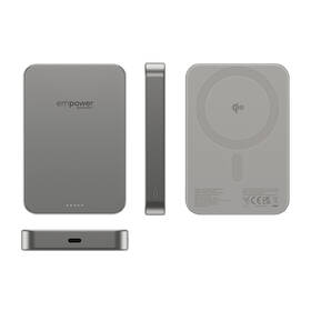 Powerbanka PanzerGlass empower Qi2 10000 mAh, MagSafe šedá

 obrázek produktu 3 z 8