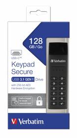 USB Flash Verbatim Keypad Secure, 128GB USB-C černý

 obrázek produktu 9 z 9