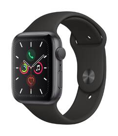 Chytré hodinky Apple GPS 44mm pouzdro z vesmírně šedého hliníku - černý sportovní řemínek 

 obrázek produktu 2 z 2