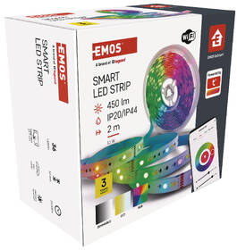 LED pásek EMOS GoSmart 11 W, 450 lm, Wi-Fi RGBCCT, 2 m 

 obrázek produktu 6 z 6