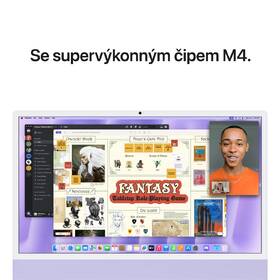 Počítač All In One Apple 24" CTO M4 10× CPU 10× GPU, 32 GB, 2 TB - fialový CZ 

 obrázek produktu 5 z 8